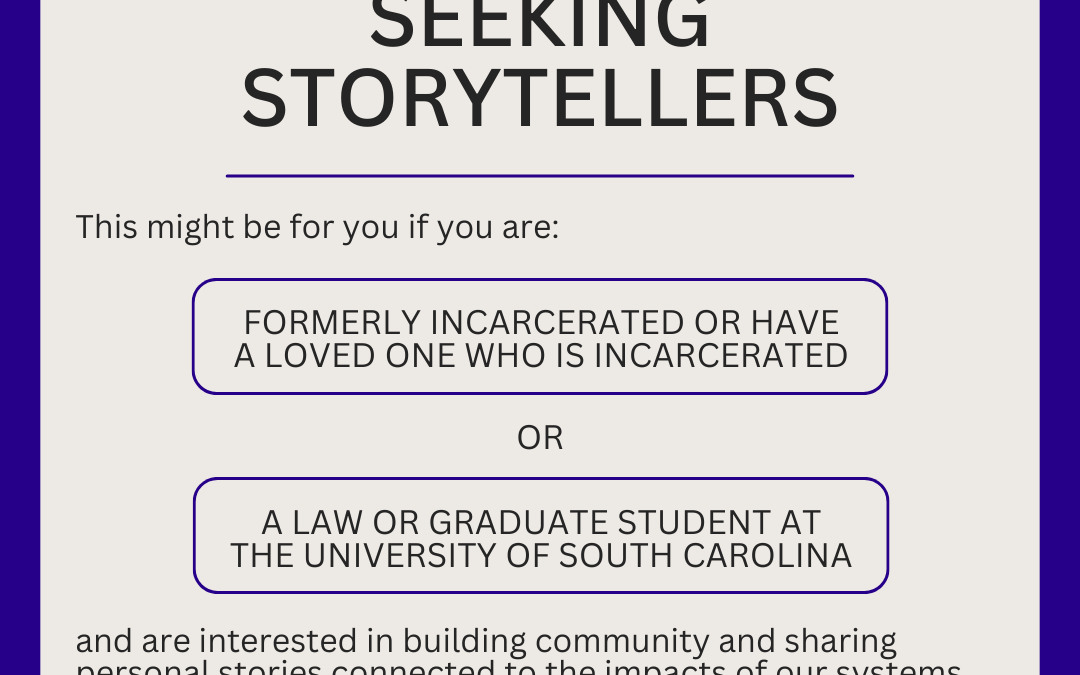 Seeking Systems-Impacted & Student Story Tellers